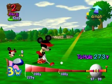 Disney Golf Classic (Japan) screen shot game playing